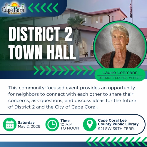 Flyer for Lehmann Town Hall on May 2 at 10am